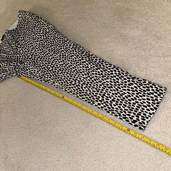 Talbots Women’s Slim Crop Cheetah Spot Black White Pants Size 10 NWOT - Picture 11 of 12